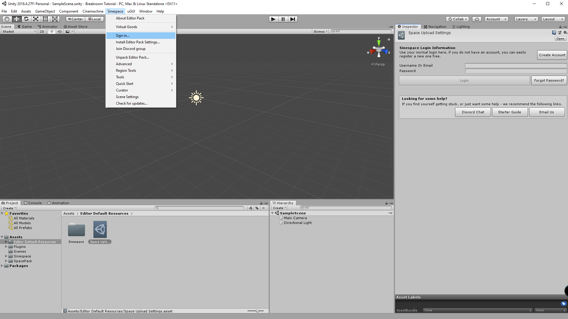 SDK basics | Sinespace Documentation