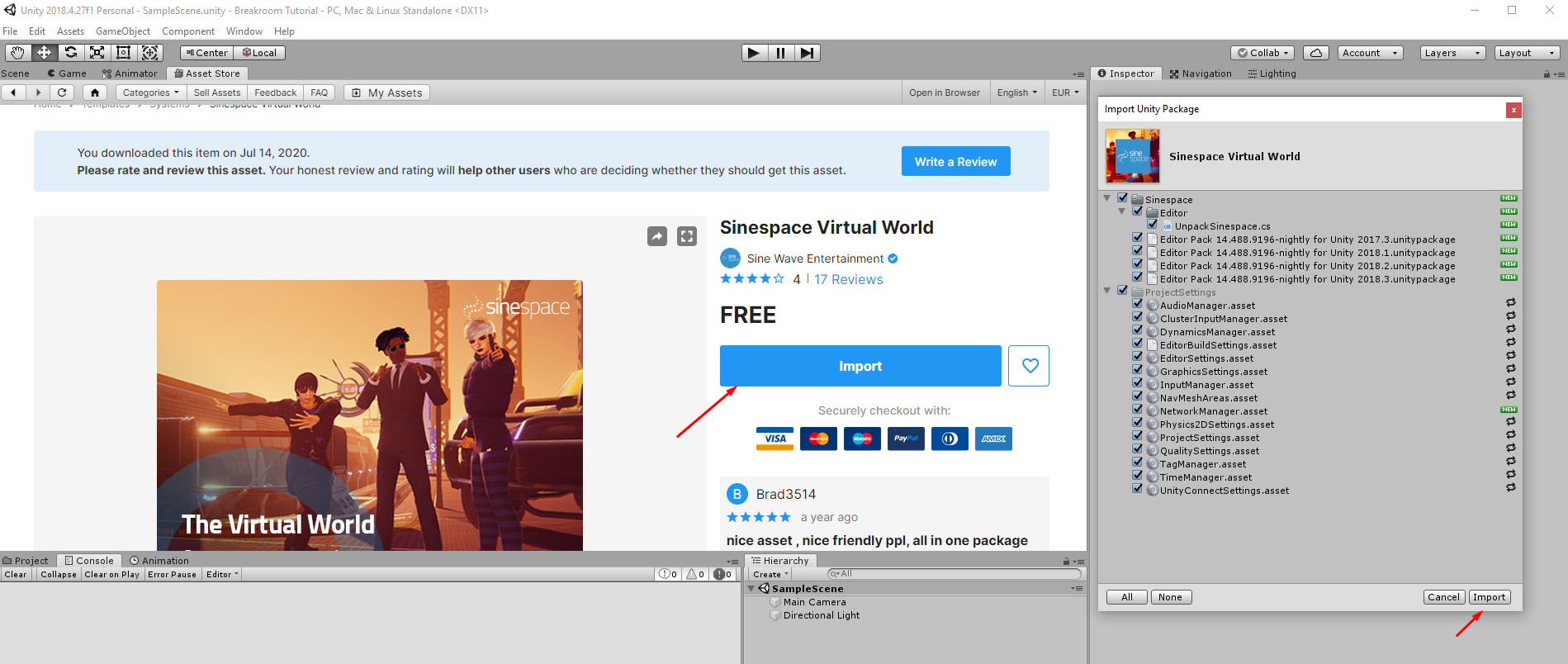 SDK basics | Sinespace Documentation