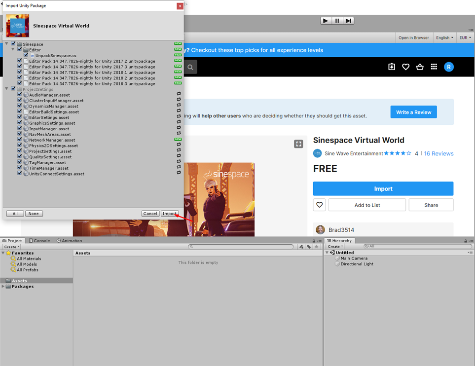 Editor Pack Install